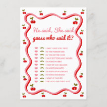 Bride vs. Groom Retro Cherry-duschkort