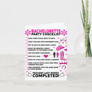 Bride Western Cowgir från sista Rodeo Bachelorette Kort