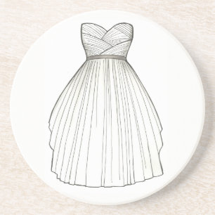 BRIDE White Möhippa Gown Bröllop Princess Dress Underlägg