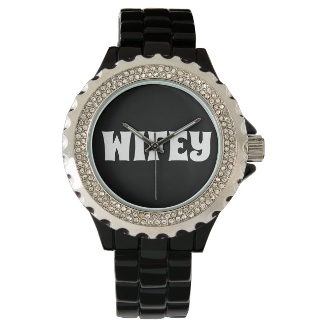 BRIDE WIFEY WIFE BRÖLLOP GIFT WRIST WATCH ARMBANDSUR (Framsida)