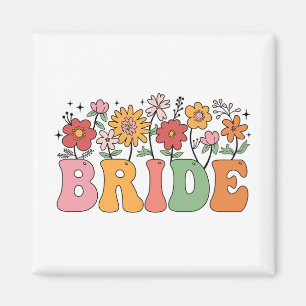 Bride WildblomBlommigt Brudens sida Bröllop Bache Magnet