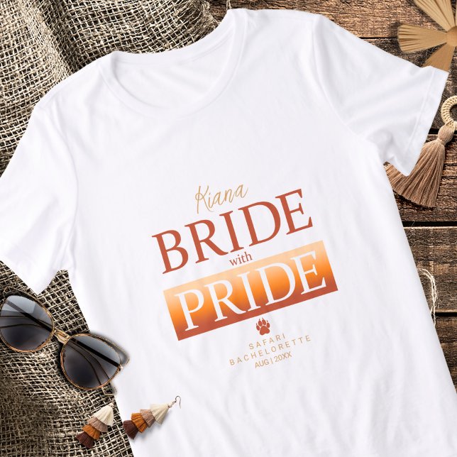 Bride with Pride Safari Bachelorette ID1158 T Shirt (Skapare uppladdad)