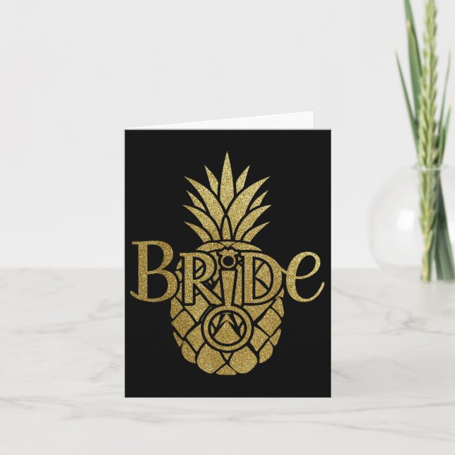 Bride Women Bachelorette Bröllop Summer Party Beac Kort (Framsida)