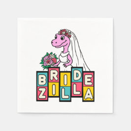Bride Zilla Retro Pappersservett