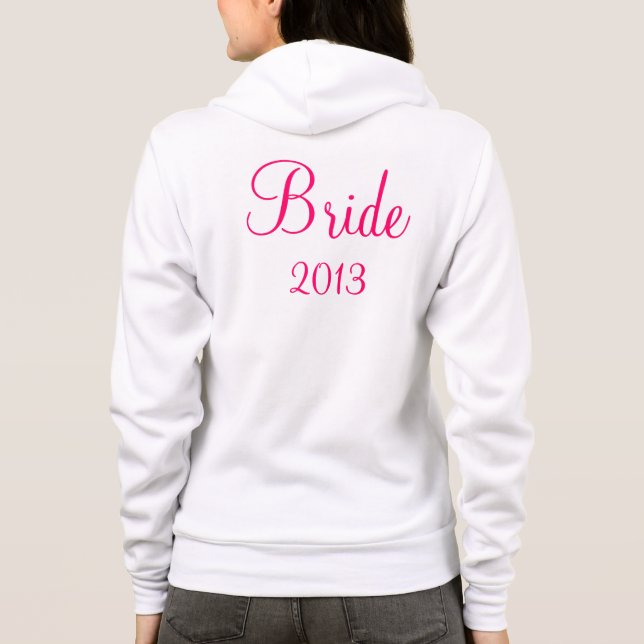 Bride Zip-up T-shirt (Baksida)