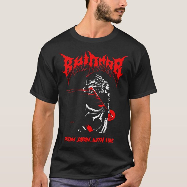 Bridear Från Japan Med Kärlek Samuraj T Shirt (Framsida)