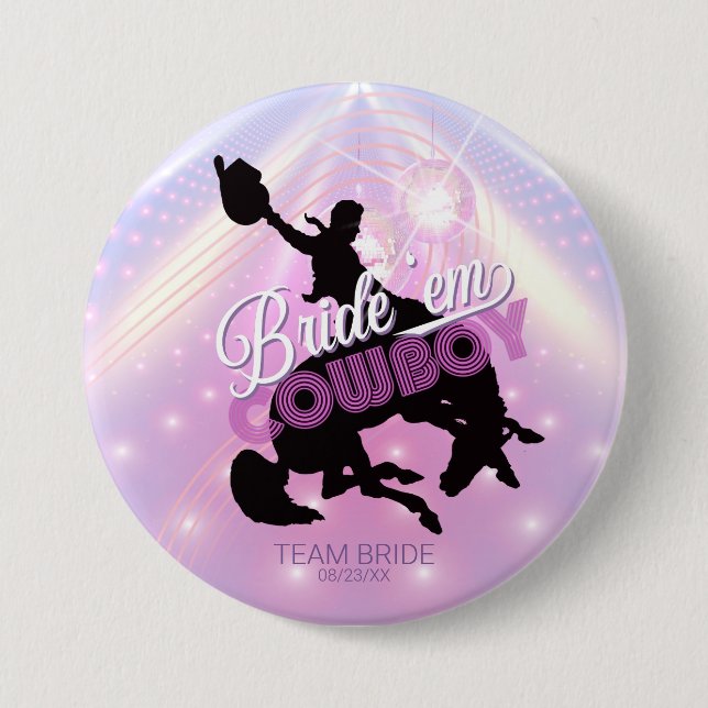 Bride'em Cowboy Bachelorette v2 Team Bride ID928 Knapp (Framsida)