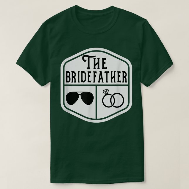 Bridefader Far i Bride Bachelor Wedd T Shirt (Design framsida)
