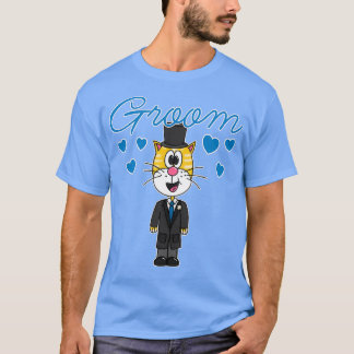 Bridegroom Cat Bröllop Groom Bachelor Party Förlov T Shirt