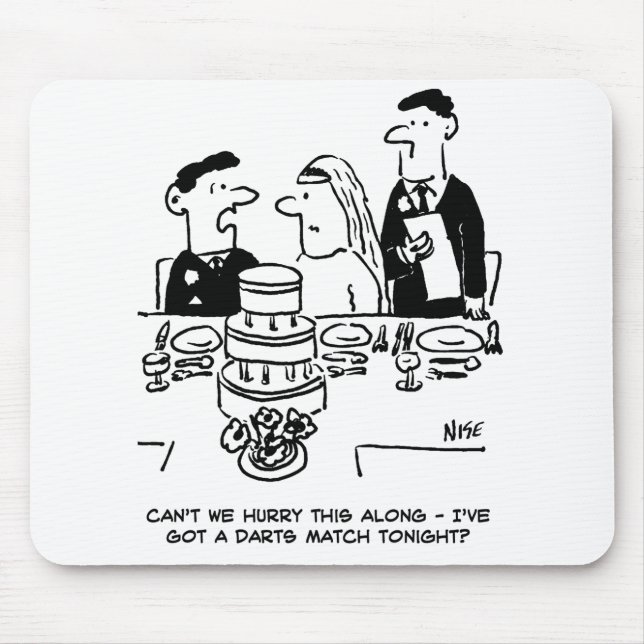 Bridegroom har en Darts Match Musmatta (Framsidan)