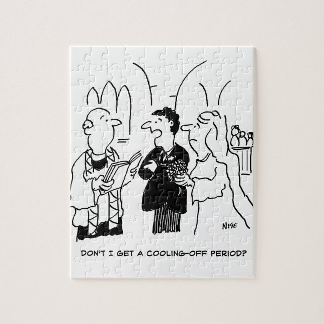 Bridegroom vill ha en avkylningsperiod pussel (Vertikal)