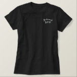 Bridemaid Embroized Bröllopsfest Shirts Broderad Pikétröja<br><div class="desc">Bridemaid Embroized Bröllopsfest T-Shirts</div>