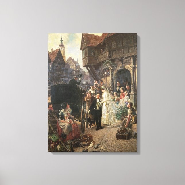 Briden, 1800-talet canvastryck (Framsida)