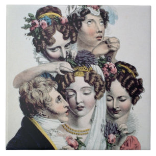 Briden, 1820 (litho) kakelplatta