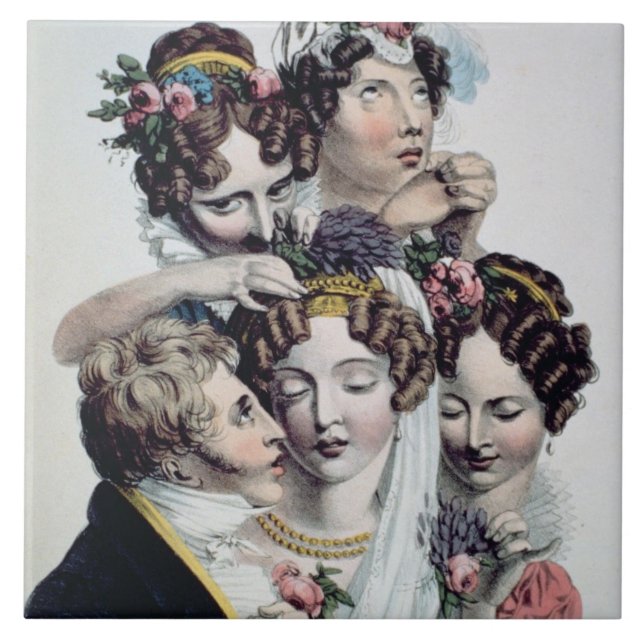 Briden, 1820 (litho) kakelplatta (Framsidan)