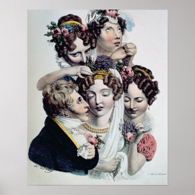 Briden, 1820 (litho) poster (Framsidan)