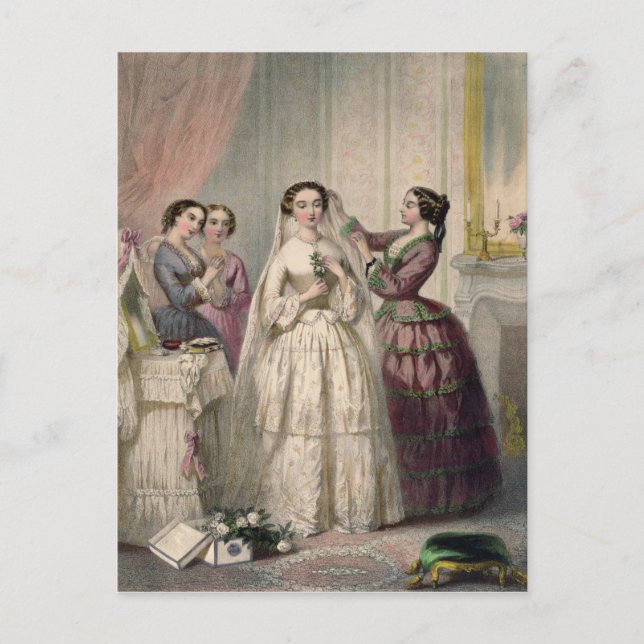 Briden, graverad av J. Battannier, 1852-53 Vykort (Framsida)