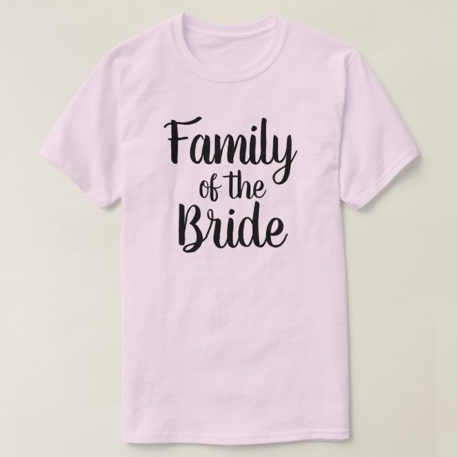 Bridens familj t shirt (Design framsida)