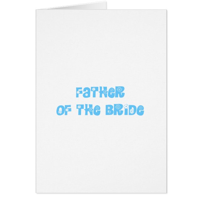 Bridens far hälsningskort (Framsidan)