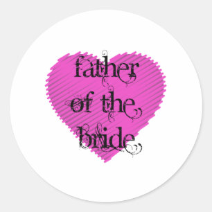 Bridens far runt klistermärke