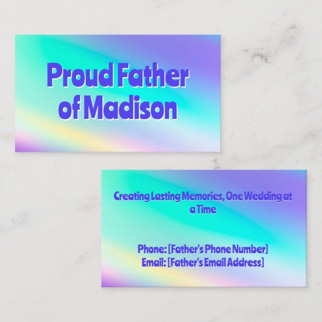 Bridens pappa (Fram/baksida)