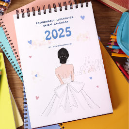 Brider, illustration av mode, bröllop kalender