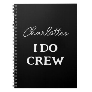 Brides Bachelorette I Do Crew Party Planner Anteckningsbok