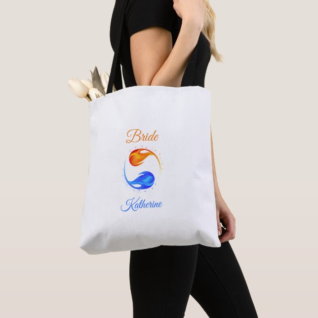 Brides Bag-Twin Flame Tygkasse (Närbild)