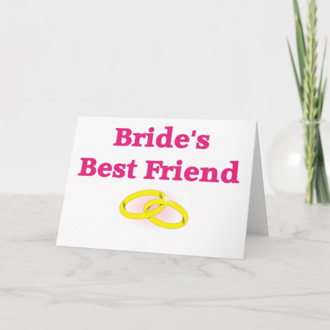 Brides bästa vän kort (Framsida)