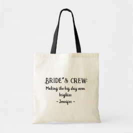 Brides besättning: Skapar den stora dagen ännu lju Tygkasse