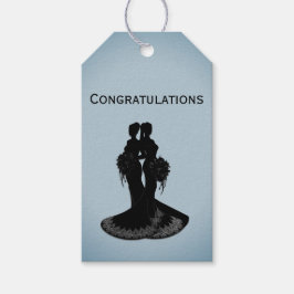 Brides Blue Bröllop Presentetikett