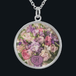 Brides Bröllop Bouquet Photo monogram Keepsaké Sterling Silver Halsband<br><div class="desc">Anpassa den här designen idag! Den här presenten är en perfekt för specialtillfället. Kom kollar upp vår butik för all coola.</div>