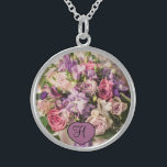 Brides Bröllop Bouquet Photo monogram Keepsaké Sterling Silver Halsband<br><div class="desc">Anpassa den här designen idag! Den här presenten är en perfekt för specialtillfället. Kom kollar upp vår butik för all coola.</div>