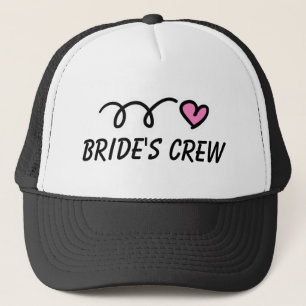 Bride's Crew party hat for bröllop eller bachelore Truckerkeps