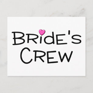 Brides Crew Vykort