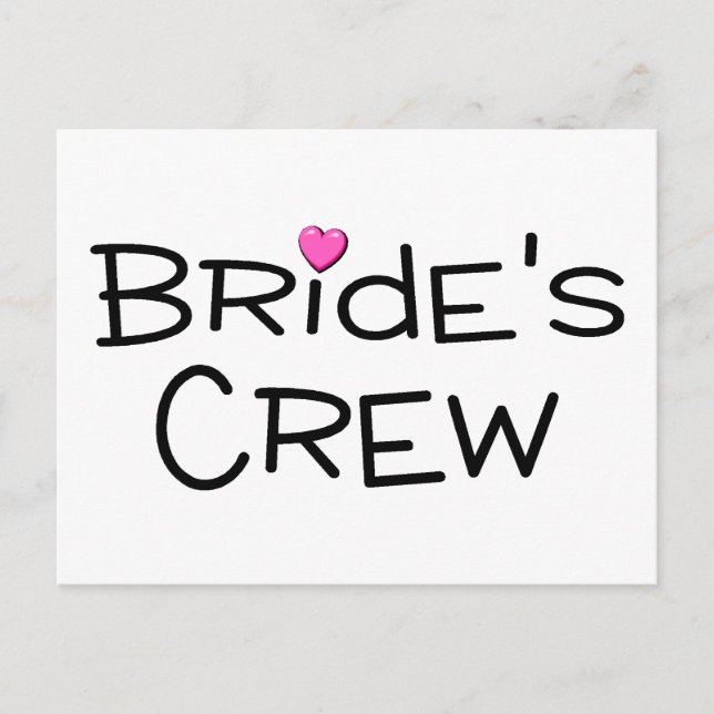 Brides Crew Vykort (Framsida)
