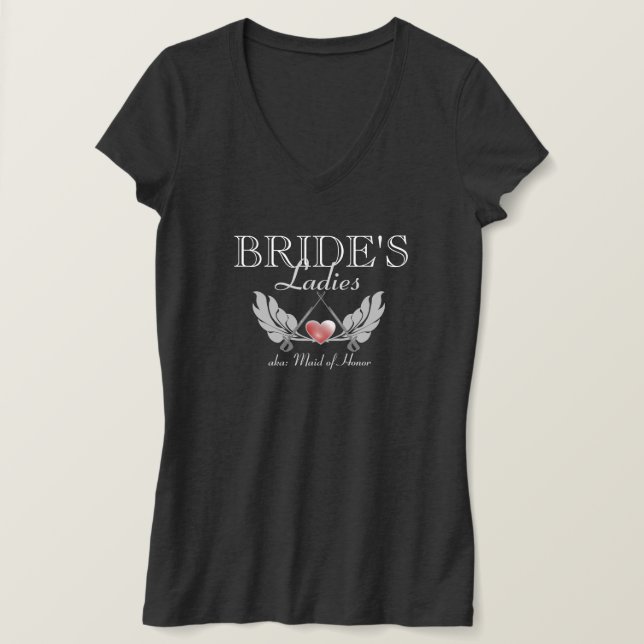 Brides Dam Swords and Heart Tröja (Design framsida)
