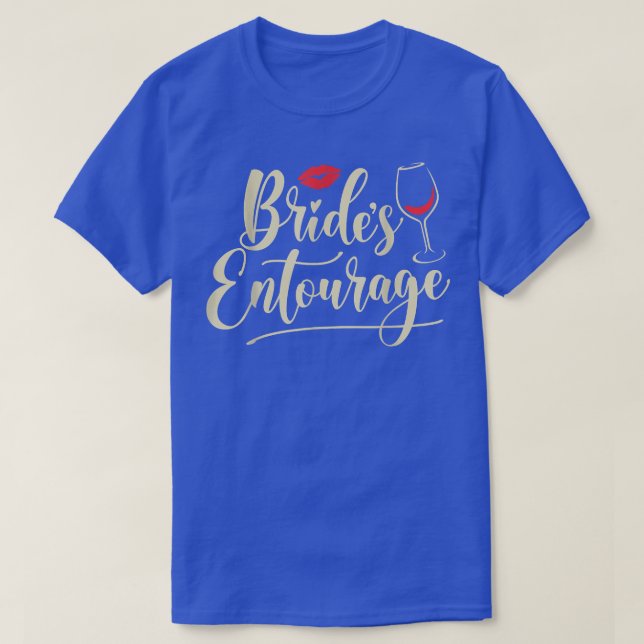 Brides Entourage, Bridesmaid Frieri Gift, Brida T Shirt (Design framsida)