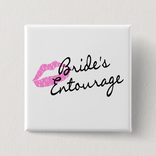 Brides Entourage Läppar Knapp (Framsida)