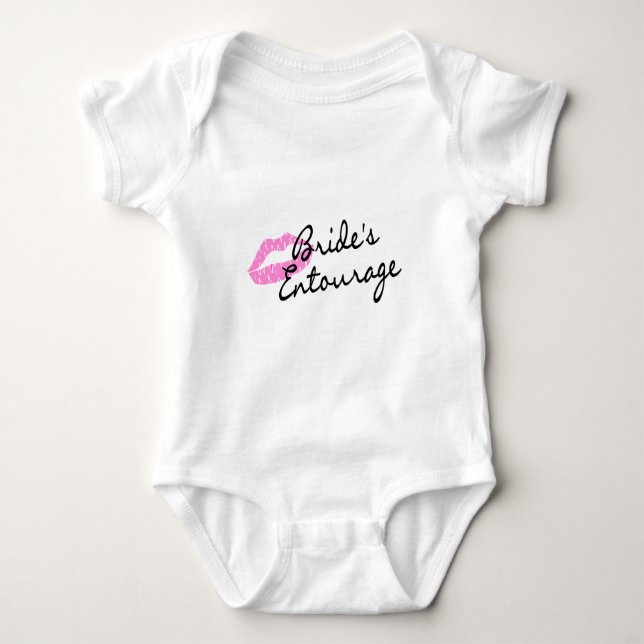 Brides Entourage Läppar T Shirt (Framsida)
