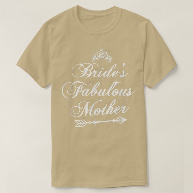 Brides Fabulous Mor Par Funny Bröllopsfest T Shirt (Design framsida)