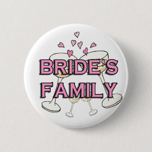 Brides Family Bröllop ID-knappar Knapp