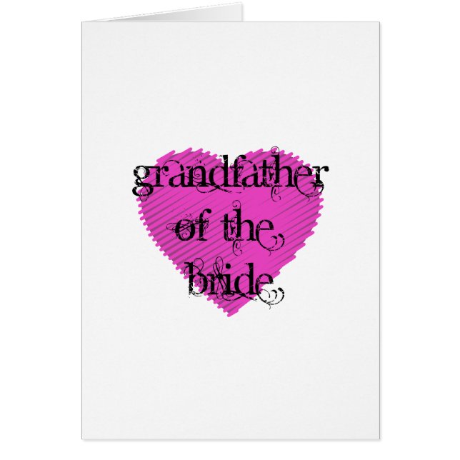 Brides farfar hälsningskort (Framsidan)
