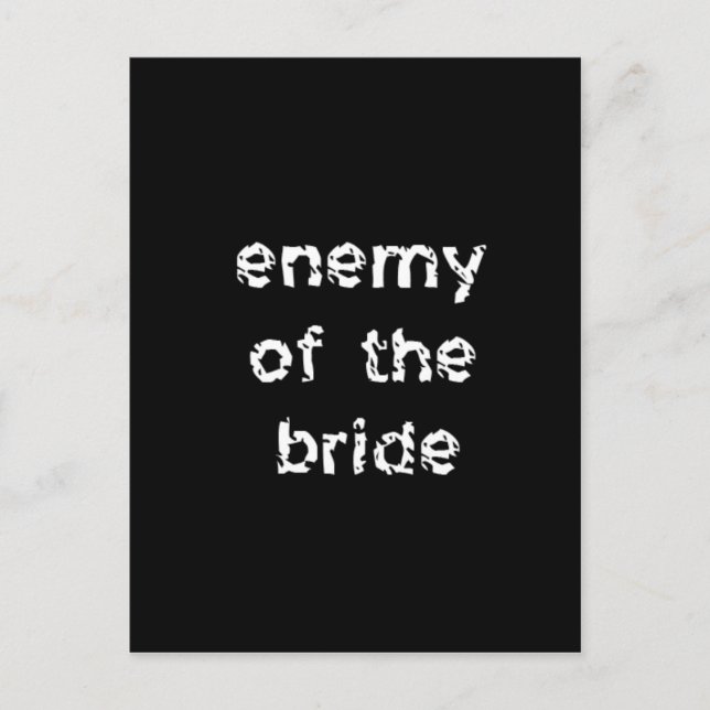 Brides fiende vykort (Framsida)