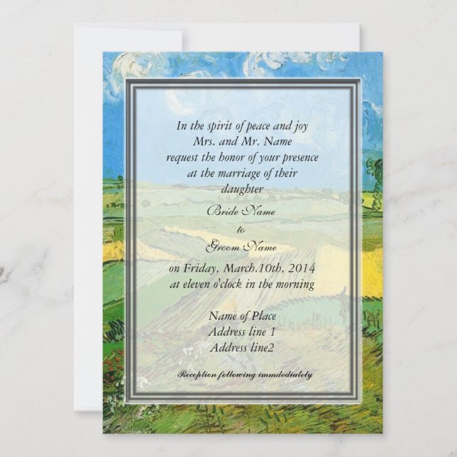 Brides föräldrars inbjudan (Framsida)