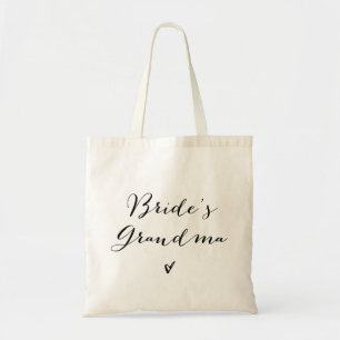 Brides Grandma   Modern calligraphy Tote Bag Tygkasse