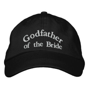 Brides gudfader broderad keps