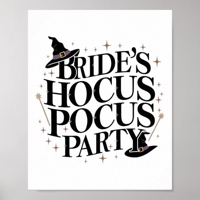 Brides Hocus Pocus Party Bachelorette Halloween 1 Poster (Framsidan)
