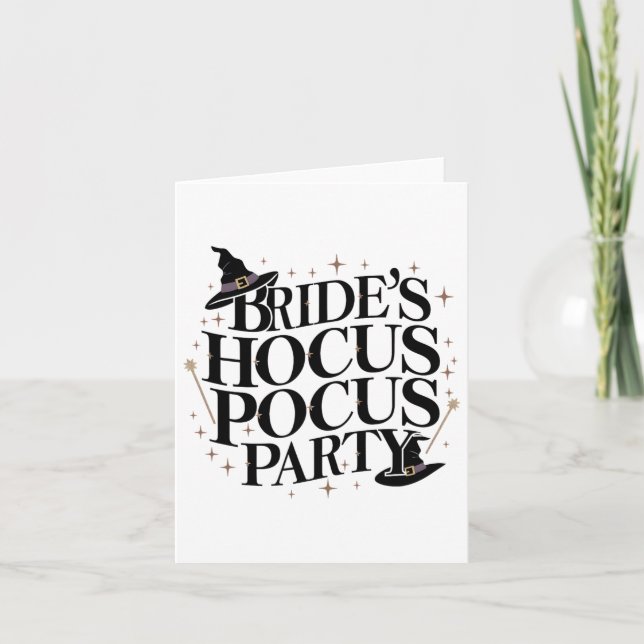 Brides Hocus Pocus Party Chelorette Halloween 1 Kort (Framsida)