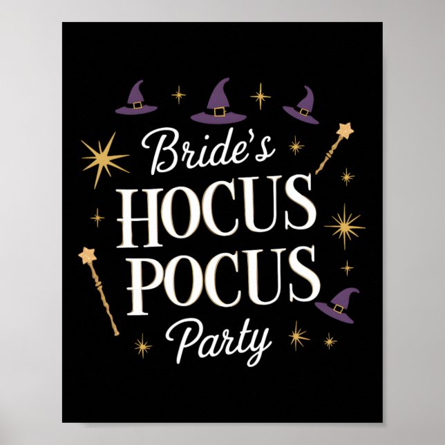 Brides Hocus Pocus Party Chelorette Halloween Poster (Framsidan)